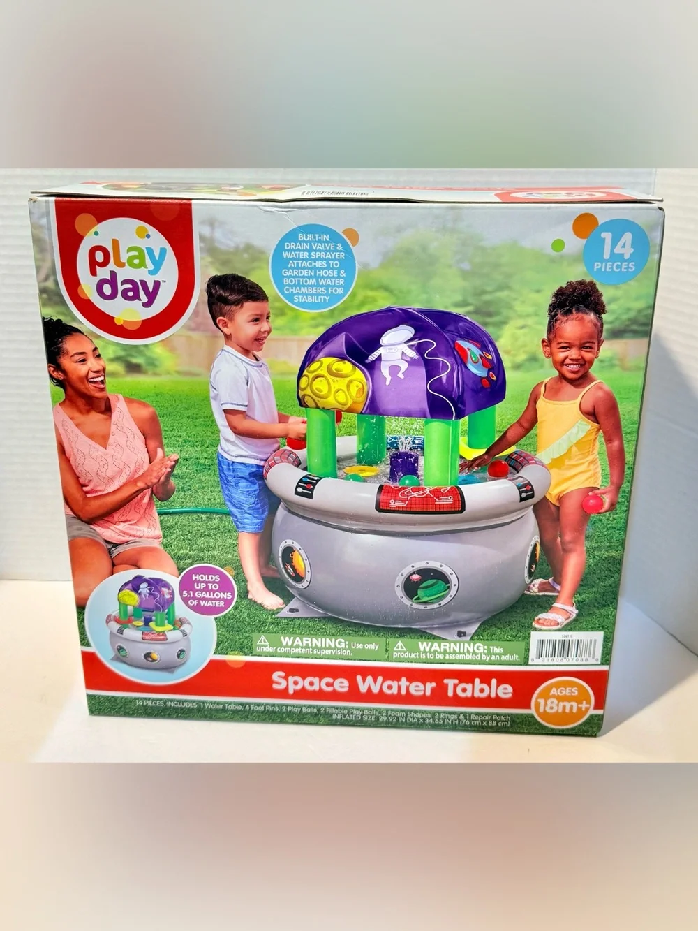 Inflatable Baby Water Table Space Station Brand New